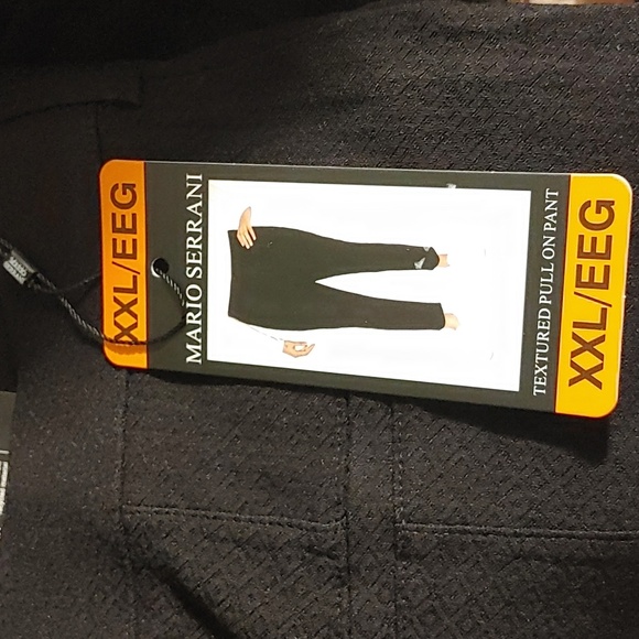 NWT Mario Serrani Ladies' Textured Pull-On Pant Black S M L XL XXL - Picture 8 of 8